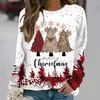 Casual Jurken Dames Kerstboom Trui 3D Print Sweatshirts met lange mouwen T-shirt Herfst Winter Streetwear Oversized Truien