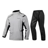 Vestes de course épaississant imperméable imperméable pantalon de pluie ensemble adulte veste fendue Poncho en plein air moto cyclisme vêtements de pluie