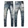 Mens designer jeans moda homem azul jeans novos jeans de alta qualidade moda mens jeans estilo legal designer de luxo denim pant angustiado rasgado Hole-out locomotiva z6