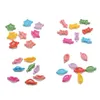 100pcs 2,8 cm mini plastikowe klipsy do włosów dla dzieci filigranowe kokardy snape spinki do włosów dla dziewcząt puste serce owalne barrettes dla zwierzaka 240116