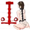 Adjustable Slave Bdsm Neck Collar Adult Sex Toy Men Restraints Set Handcuffs SM Games Bondage Intimate Shop 240115