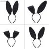 Huvudband sexiga kanin kaninöron headhoop maskerad kanin pannband kostymtillbehör för halloween julfest cosplay vuxna barn yq240116