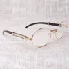 Retro hochwertige Mode Diamond Black Cattle Hörner optische Brille T7550178 für Männer und Frauen, Größe 57-22-135 mm