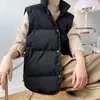 Gilet da donna Gilet da donna Cappotto Colletto alla coreana Panno morbido invernale Gilet caldo Top Solido Chaleco Mujer Gilet Casaco Feminino