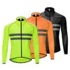 Wosawe Ultralight Heren Fietsen Windjack Reflecterende Jas Winddicht Fiets Waterbestendig Mtb Wegfiets Lange Jersey 240116