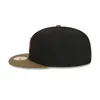 Black Fashion Snapback Hat Baseball Cap Sports Hat Flat Ny justerbar unisex Mens Vuxen broderad gratis frakt till försäljning
