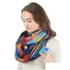 Foulards Pashmina Invisible Zipper Voyage Écharpe Plaid Infinity Poche De Rangement Châles Femmes Mode Coupe-Vent Foulards Chauds Colorf 20 5Ym Dhtpf