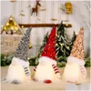 Gnomo di Natale P Giocattoli luminosi Decorazioni natalizie per la casa Anno Bling Ornamenti giocattolo Regali per bambini Consegna in 10 gocce Dhgx5