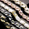 Custom Wholesale Hiphop Gold Jewelry Iced Out Cuban Link Chain Lab Diamond Women Men Bracelet