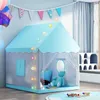 Grande tamanho crianças brinquedo tenda interior menina menino castelo super grande quarto rastejando casa de brinquedo princesa fantasia cama jogo crianças presentes do bebê 240115