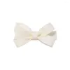 Hårtillbehör 100pc/parti 2Inch Grosgrain Ribbon Bow Clips Kids Girls Solid Bowknot Hairpins Barrettes Children Headwear Wholesale