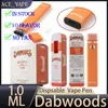 Dabwoods 1.0 ml Disposable Vape stylo rechargeable E Cigarettes 280mAh Batter