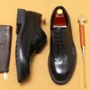 Platform Patent Italian Men's Formala Autumn New Desiger Handmade Genuine Leather Wedding Social Brogues Shoes Man