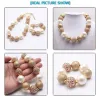 Baby Girls Gold Beads Necklace Bracelet Fashion Design Child Kids Chunky Bubblegum Necklace Toddler Chunky Jewelry Set BJ