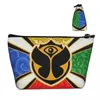 Cosmetische tassen Kawaii Tomorrowland vlag reizen toilettas dames make-up schoonheid opslag Dopp Kit