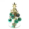 Golden Glass Christmas Tree Ornaments With European Style Hanging Decor Accessories Colorful 2cm Xmas Hollow Balls Pendant 240116