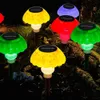 Lawn Lamps Outdoor Mushroom Garden Solar Light 4-Pack Mushroom Solar Light Waterproof Outdoor Garden Lamp Christmas Patio Street Decoration YQ240116