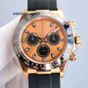 Автоматические механические часы 40 мм Автоматические механические часы Мужские часы с сапфировым стеклом Модные деловые керамические сплошные кольца со светящимся дисплеем