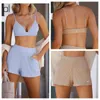 AL-0057 Fashion Casual Wear With Shorts Fitness Yoga Pants Sexy Gym Vest Sport Bra Sports And Leisure Set