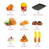 Simulation Food Children Pretend Kitchen Toys Hamburger Steak Pizza Fast Plate Set To Play Children's Game 240115