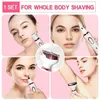 4 in 1 Electric Razor for Women Shaver Lady Shaver Body Hair Trimmer for Armpit Bikini Arm Leg Face Mustache Portable Painless 240116