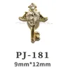 10st Bulk Zircon Nail Charms smycken älskar Cross Design Nail Art Decorations Luxury Gold Metal Alloy Diamonds Nail Accessories 240115
