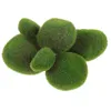 Decorative Flowers 6pcs Highly Simulation Fake Mossy Stone Model Garden Layout Moss Rocks Ornament Lawn Landscaping