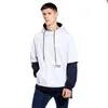 Wetailor hoodie sweatshirt herr hip hop pullover hoodies streetwear casual mode kläder colorblock hoodie bomull 240115
