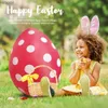 Garden Decorations Colorful Easter Decoration Festival Decor Inflatable Easter Eggs Build-in LEDs Easter Egg for Indoor Outdoor Yard Garden YQ240116