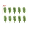 Decorative Flowers 30/10Pcs Christmas Artificial Pine Needles Fake Branches DIY Garland Green Leaves Flower Home Xmas Party Decoration