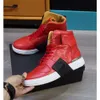 Luxusdesigner Cintura Plins Mens Schuhe in Plein Gürtel Leder High Top Schuhschädel Kopf Britische Trendy Brandbrettschuhe