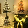 Nouvelles bannières banderoles confettis 2m 3m décoration de noël ruban LED guirlandes lumineuses ornements d'arbre de noël pour la maison bricolage arcs guirlande lumineuse nouvel an décors pour la maison