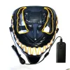 Masques de fête LED Masque d'Halloween Lueur lumineuse dans les masques de cosplay sombres 14 couleurs Livraison directe Fournitures de fête de jardin à domicile Dhmti ZZ