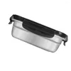 Dinnerware Insulated Bento Box Jar Container Stainless Steel Cold Salad Serving Bowl Fruit Vegetable Storage Crisper Black