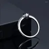 Cluster Rings Fashion 925 Sterling Silver Ring For Women Men With Bezel Setting Blue Sandstone Fine Party Jewelry Gifts