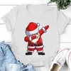 Männer T Shirts Lustige Weihnachten Santa Print T-shirt Frauen Männer Straße Hip Hop Kleidung Nette Casual Tops Mode Hemd übergroße T-shirt