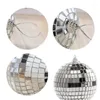 Décoration de fête Mini boule Disco scène miroir réfléchissant en verre rotatif grand décor réflexion d'éclairage de barre Ktv