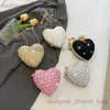 Sacs à bandoulière Mignon amour coeur Mini sac à bandoulière pour les femmes de luxe or argent fête de mariage sac de soirée mode polyvalent épaule sacs à main T240116