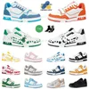 Designer Skate Sneaker Mens Womens Low Virgil Trainer Ablohs Virgils Casual Shoe Trainers Straptriple White Black Green Shoes Men Pallform Forme Tennis Walk Platform