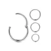 Encantos 16g 18g Articulado Clicker Nariz Anéis Hoop Aço Cirúrgico Helix Cartilagem Daith Tragus Sleeper Brincos Piercing Corporal Melhorado