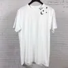 Diseñador de lujo Laurents Classic Fashion escote estrella impreso cuello redondo manga corta hombres y mujeres pareja camiseta suelta gran marca de moda