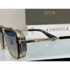 Dita Mach Six Limited Edition Luxury Oval Hollowed-Out Solglasögon för män Designer Summer Color Changing Polarised Glasses Water Silver Retro Overdimensionerad