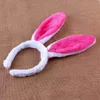 Andere evenementen Feestartikelen 20 stuks Pluche Pasen Konijnenoren Wit Roze Bunny Hoofdband Cosplay Kostuumaccessoires voor kinderen en volwassenen YQ240116