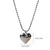 Pendant Necklaces Stylish Heart Necklace Love CCB Material Beads Perfect Gift For Birthday And Christmas