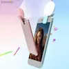 Selfie-Lichter, Mini-Selfie-Ringlicht, tragbar, zum Aufstecken, Selfie-Fülllicht, wiederaufladbar, batteriebetrieben, USB-LED-Fülllicht für Mobiltelefone L240116