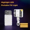 Selfie Lights New Phone Photography Live Broadcast Fill Light Adjusted 3 Mode Clip-on LED Fill Light for Phone Tablet Selfie Video ConferenceL240116