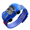 Cartoon Car Children Watch Toy for Boy Baby Fashion Electronic Watches Innovative Car Shape Watch Kids Xmas Gift 240115