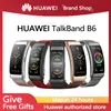 Watches Huawei Talkband B6 Smart Wristband Bluetooth 5.2 1,53 tum AMOLED SCREEN KIRIN A1 Processor Call Earphone Talk Band