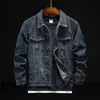 Prowow Fashion Streetwear Men Jacket Retro Blue Indian Chief Embroidery Denim Jackets Size M6XL Hip Hop Punk Coats 240115