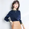 Frauen Blusen Großhandel 2024 Frühling Sommer Herbst Mode Lässig Chiffon Frauen Shirt Frau Weibliche OL Langarm Top Vy1329